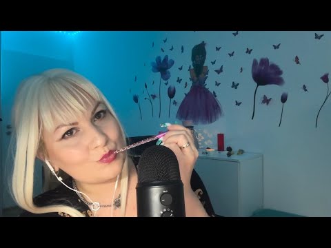 ASMR ❤️ Pen (Brush) Nibbling, Rain sounds for you to relax and sleep 🌧️