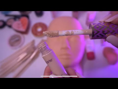 ⚡2 Minutes ASMR Makeup on a Mannequin (No Talking)