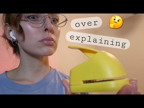 ASMR Rambling, Fast Triggers, Overexplaining objects for relaxation 💙
