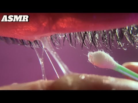 ASMR Eye Cleaning 👁️🧼 (Tingly layered & mouth sounds) 