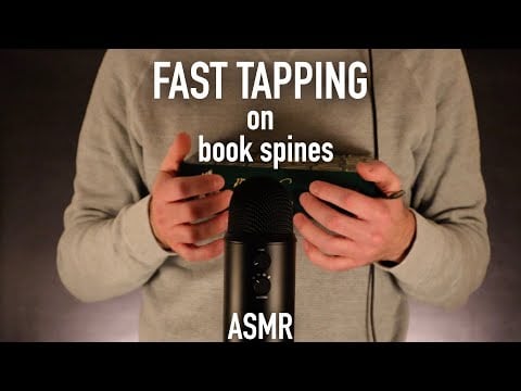 ASMR Fast And Tingly Tapping On Book Spines (No Talking)