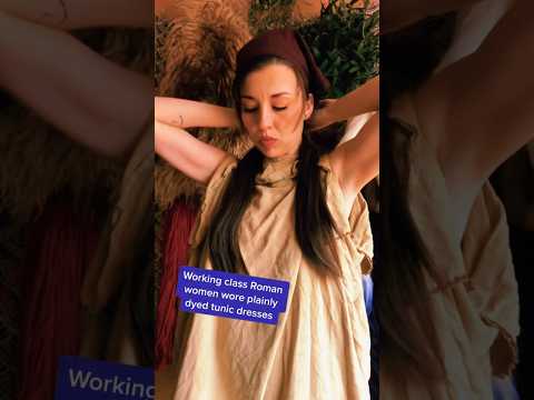Getting Dressed as the Working Class in Ancient Rome 📜 #history #grwm #asmr