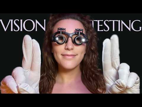Fast Paced ASMR Eye Exam with Pen Lights, Color Changing Lights, and Goggles