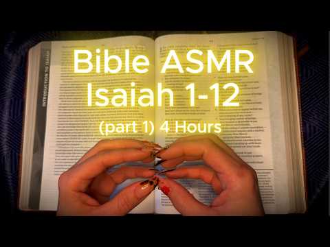 4 HOURS 🌙 Whispered Isaiah 1–12 ✝️ | Relaxing Christian ASMR Bible Reading for Sleep & Peace