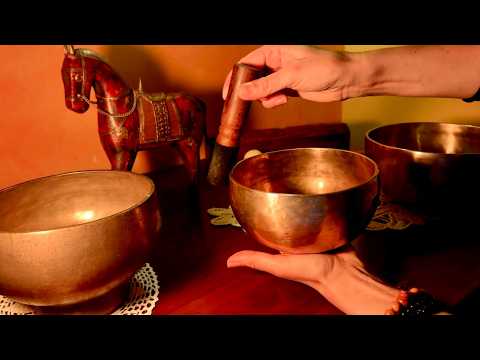 ASMR Show and Tell ༀ Descrizione Sussurrata e Prova Sonora delle mie "nuove" CAMPANE TIBETANE