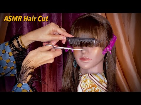 PARRUCCHIERA ASMR  💇🏻‍♀️ VERO TAGLIO di CAPELLI e FRANGIA a Nadine 💇🏻‍♀️ ITA