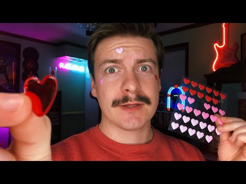 [ASMR] Valentines Day Stickers on Your Face 2 | Visual ASMR Triggers