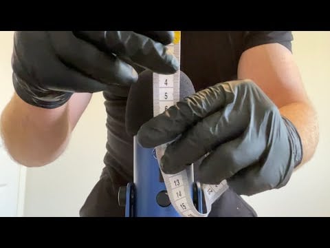 Measuring and Drawing You ASMR (Unintelligible Whispering and Writing Sounds)
