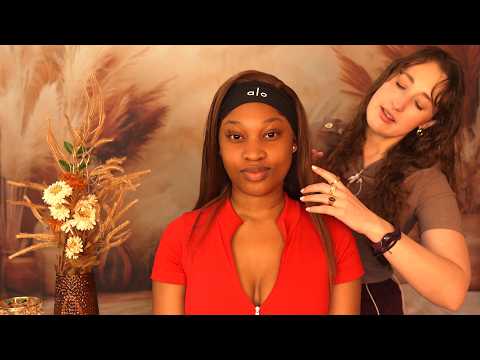ASMR |  Massage ♦️ Face Brushing ♦️ Affirmations | So Relaxing