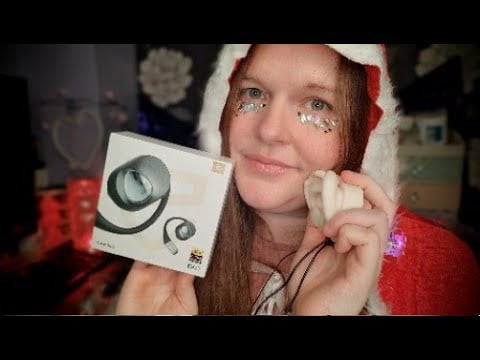 ASMR Unboxing Hi-Res Headphones From Soundpeats, Ear Digging, Cupping, Whispering.