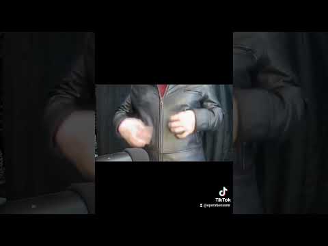 ASMR LEATHER JACKET #asmr #asmrtingles #asmrleather #leatherjacket