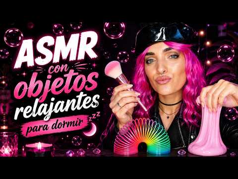 ASMR con objetos relajantes para dormir  😴/ ASMR NIA