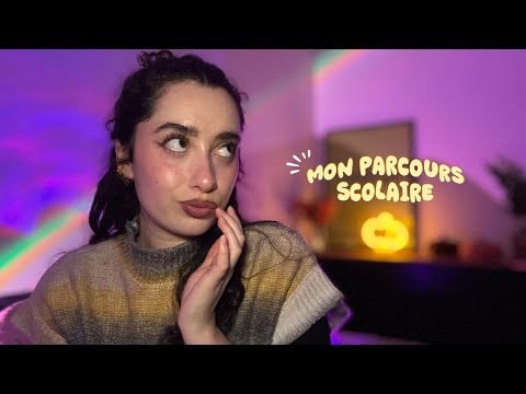 ASMR - JE VOUS RACONTE TOUT SUR MON PARCOURS SCOLAIRE 🎓 (close-up)