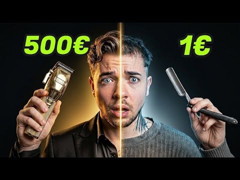 #ASMR : COIFFEUR 500€ VS 1€ !