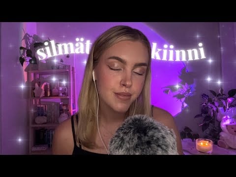 ASMR SUOMI seuraa mun ohjeita silmät kiinni | eyes closed instructions in finnish