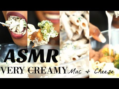 🌱ASMR eating: VERY CREAMY Mac & Cheese with Italian Sausage and veggies  チーズ麺  | VEGAN