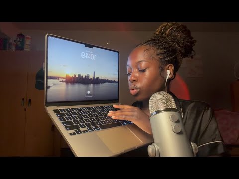 ASMR MacBook Triggers 💻 (tapping + keyboard sounds)