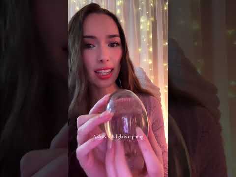 #ASMR solid glass tapping 🪼 a magical jellyfish brings you good luck ✨