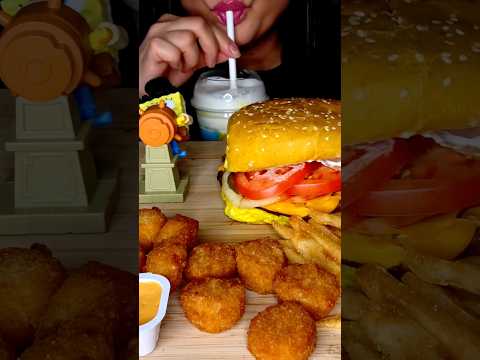 SPONGEBOB MEAL FROM BURGER KING #asmr #burgerking #spongebob