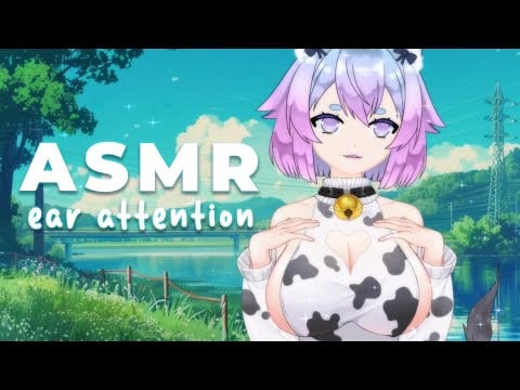 ASMR | Sweet Cow Girl Helps You Relax | Whispering, Ear Cleaning, Mouth Sounds, Close Breathing