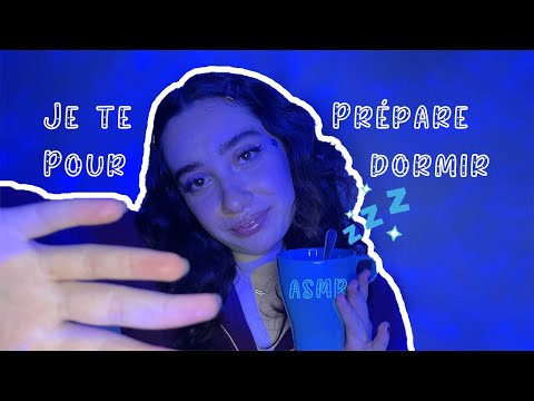 🌙 ASMR FRANÇAIS : ROLEPLAY, JE TE PRÉPARE POUR DORMIR 😴 (proche du micro,skincare,décompte...)