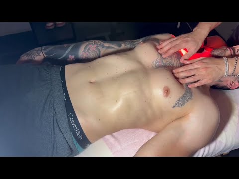 Asmr Massage - Pecs massage - Dan e Sir - Asmr experience with us