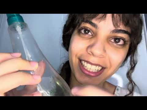 ASMR - TAPPING PELOS MEUS BODY SPLASH E MUITA CONVERSA COM VOCÊ 🧘🏻‍♀️🍃
