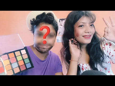 ASMR | My Sister Boyfriend Doing Her Makeup | ❓😱