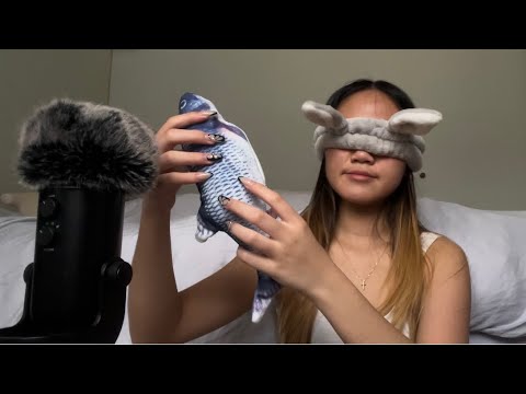 TRYING TO DO ASMR BLINDFOLDED