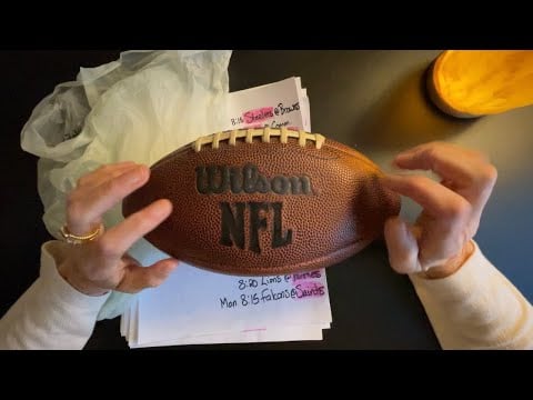 NFL Week 5 Picks and Outcomes, ASMR (Soft Spoken Paper and Pen)