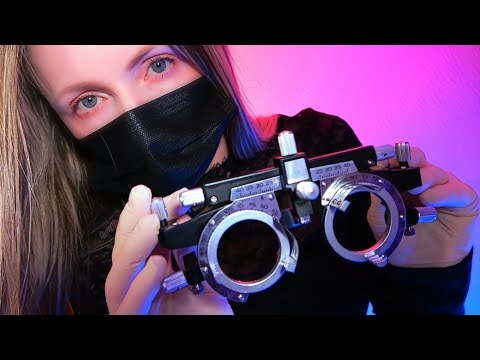 ASMR Face Measuring and Eye Exam for Glasses Fitting