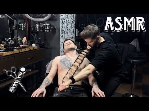 💈ASMR BARBER | Fast & Aggressive Massage for the  Most Beautiful Man