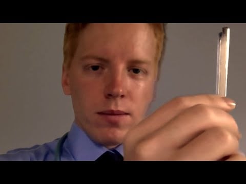ASMR | Old School Whispersoft Cranial Nerve Exam and Haircuts