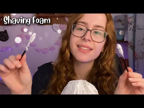 ASMR - Plastic Wrap w Shaving Foam & Spoolies | Intense Crinkles