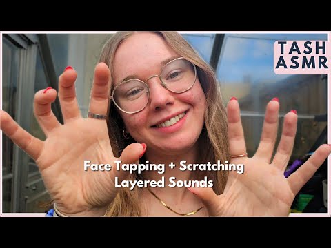 ASMR Face Tapping & Scratching w/ Layered Sounds