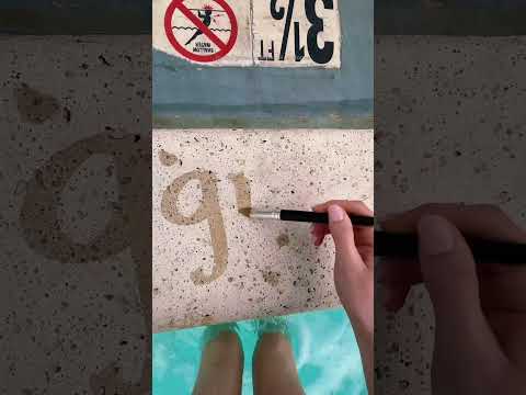 if i write your initial your the funniest in your friend group #asmr #lofiasmr #poolasmr #asmrgame
