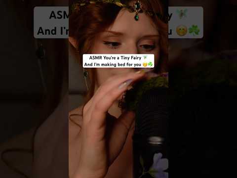 ASMR Making bed for you (you’re a fairy🤭) Clicky whisper