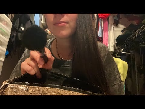 ASMR Doing Your Makeup | Brushing, Rummaging, Soft Spoken