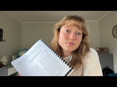 ASMR whispered Sociology reading (study with me) 
