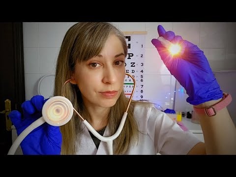 Clínica ASMR | Te Reviso pero estás MUY ENFERMO🤒| Roleplay médico relajante