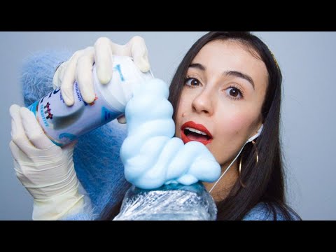 TRIGGER ON SPONGE MIC + VISUAL ENERGY HEALING (Shaving Foam, Squishing, Scratching...)/ASMR