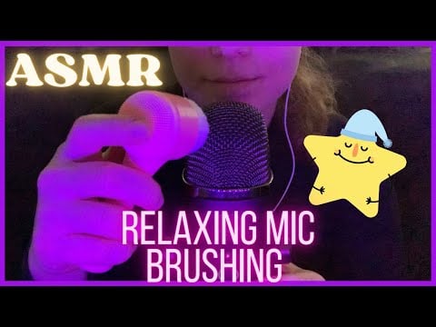 ASMR - Relaxing Mic Brushing ☺️✨( Face Brush Triggers, Calming Brushing, Tingly Sounds, Tapping)