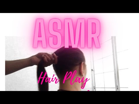 ASMR HAIR PLAY HAIR BRUSHING HAIR BRAIDING