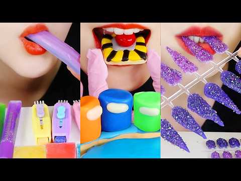 1HOUR NOSTALGIC OLD VIDEOS COMPILATION FOR SLEEP🐤 159 WEIRD EDIBLE FOODS EATING SOUND ASMR