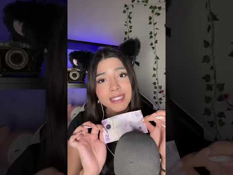 ASMR   con billetes de diferentes países 💕👀 IG： Anny asmr #asmr #mouthwhisper #asmrsounds
