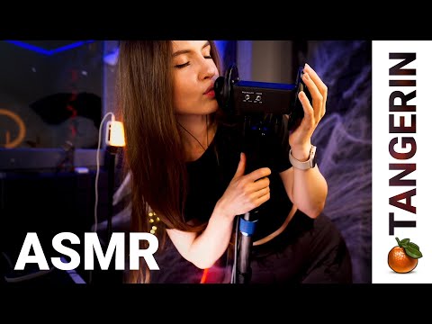 ASMR Ear Kisses / Mouth Sounds / Inaudible Whispering | Tangerin