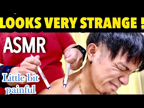 【ASMR】PIN-PEN MASSAGE REVENGE ! / Face, Ear and Back #asmr #asmrmassage