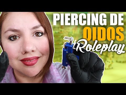 ASMR Español: Tienda de Piercings para Oidos  / Sonidos en 3D de Oido a Oido / Murmullo Latino