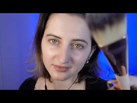 ASMR Face Brushing Only 🌙