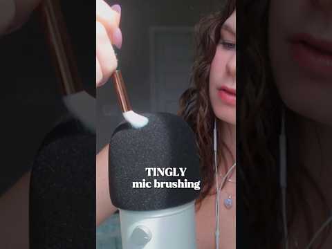 ASMR RELAXING Foam Mic Cover Brushing Sounds #asmr